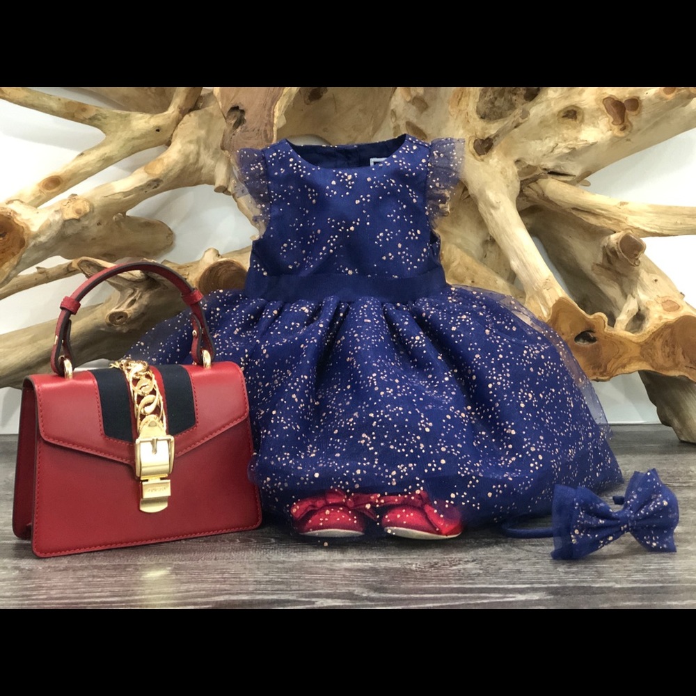 Blue & Gold Formal Gown from Janie & Jack - Picture 7 of 7